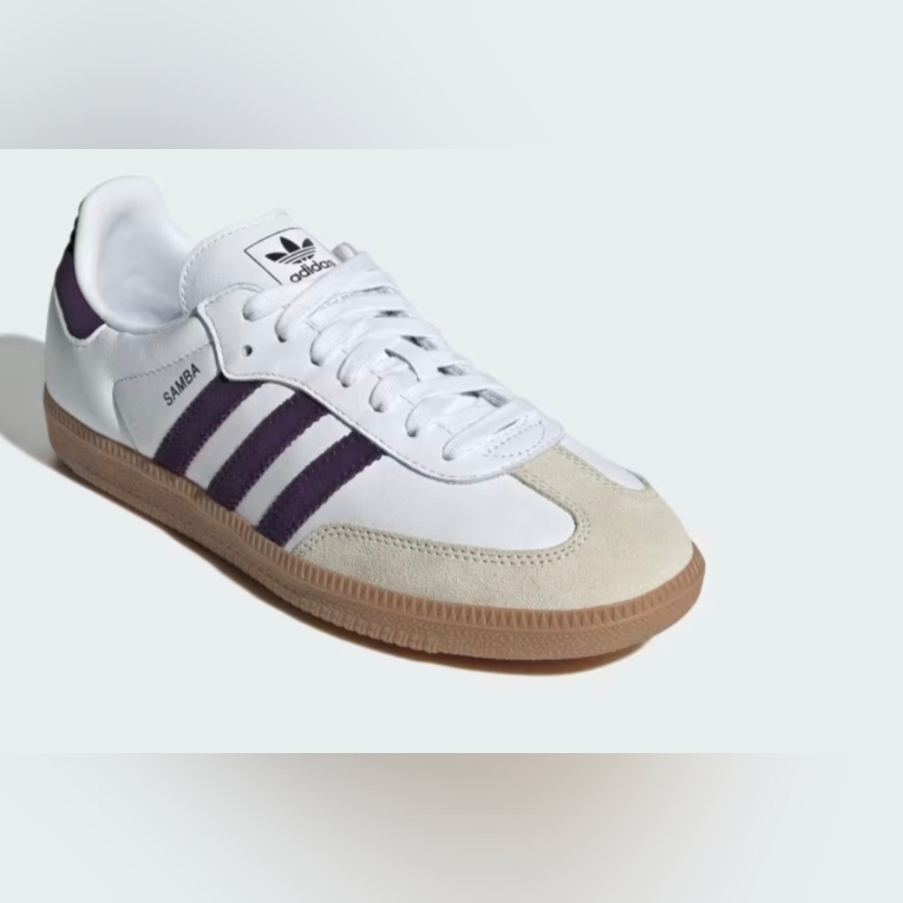 Adidas Samba White and Black Womens Sneakers